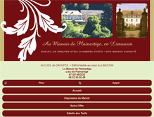 Tablet Screenshot of manoirdeplainartige.com